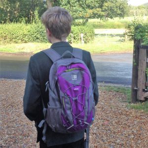Child With School Backpack